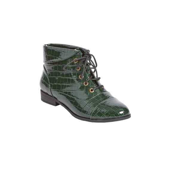 Comfortview Darcy Bootie Lace-Up Short Ankle Boot Winter Shoes