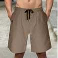 thumbnail image 6 of Jalioing Men's Casual Beach Shorts Elastic Waist Drawstring Loose Basic Shorts with Pocket Summer Lounge Shorts, 6 of 7