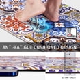 thumbnail image 5 of 2 Piece Kitchen Rugs Non Slip, Boho Kitchen Mats Cushioned Anti Fatigue, Kitchen Floor Mats for in Front of Sink Washable, Bohemian Comfort Standing Mat for Kitchen, 18'''' x 48'''' + 18'''' x 30'''', 5 of 6