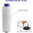 thumbnail image 4 of Paquete de 4 cartuchos de filtro de café de repuesto compatibles con la cafetera Delonghi DSL C002, accesorio para cafetera, filtro de agua para cafetera, modelo: blanco RUIOIU, 4 of 5