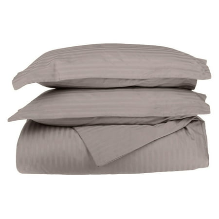 Superior 650 Thread Count Egyptian Cotton Stripe Duvet Cover Set