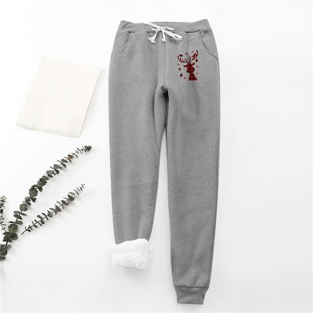 zanvin Women's Fleece Lined Sweatpants 2023 Winter Joggers Athletic Pants  Casual Thick Warm Trousers Pockets,Dark Gray,XL