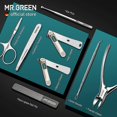 thumbnail image 2 of Stainless Steel Manicure Sets Pedicure Kits Personal Care Tools with PU Leather Case, 2 of 5