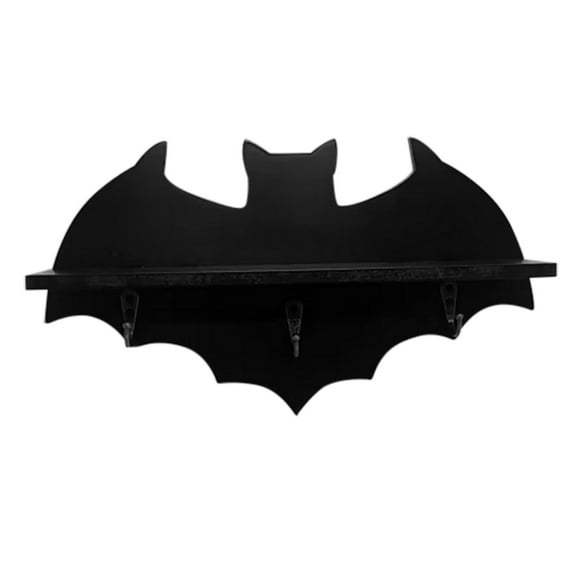 ZXNWN Household pendant Clearance Bat Shelf Coffin Shelf Shelf Floating Shelves Goth Decor Bat Shelf Wooden Gothic Decor for Home Black Hanging Wooden Shelf for Wall Witchy Room