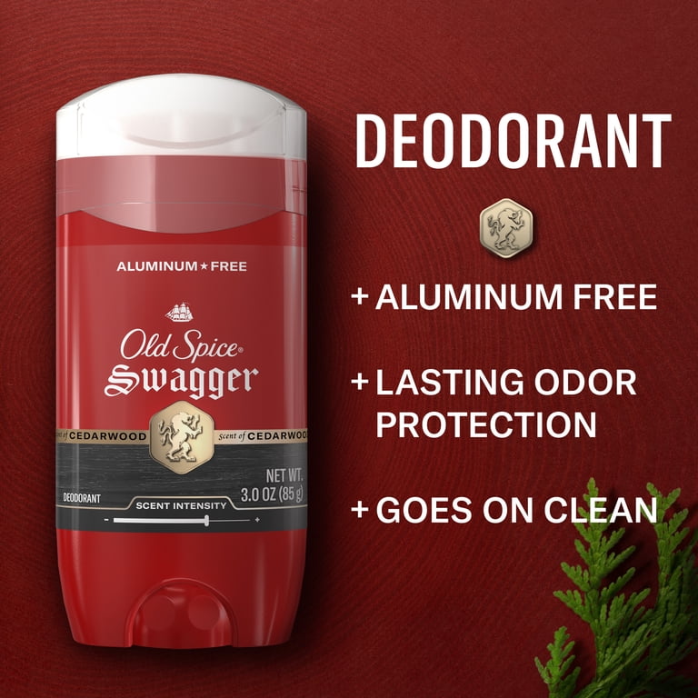 Old Spice Red Collection Men's Swagger Deodorant, Aluminum-Free