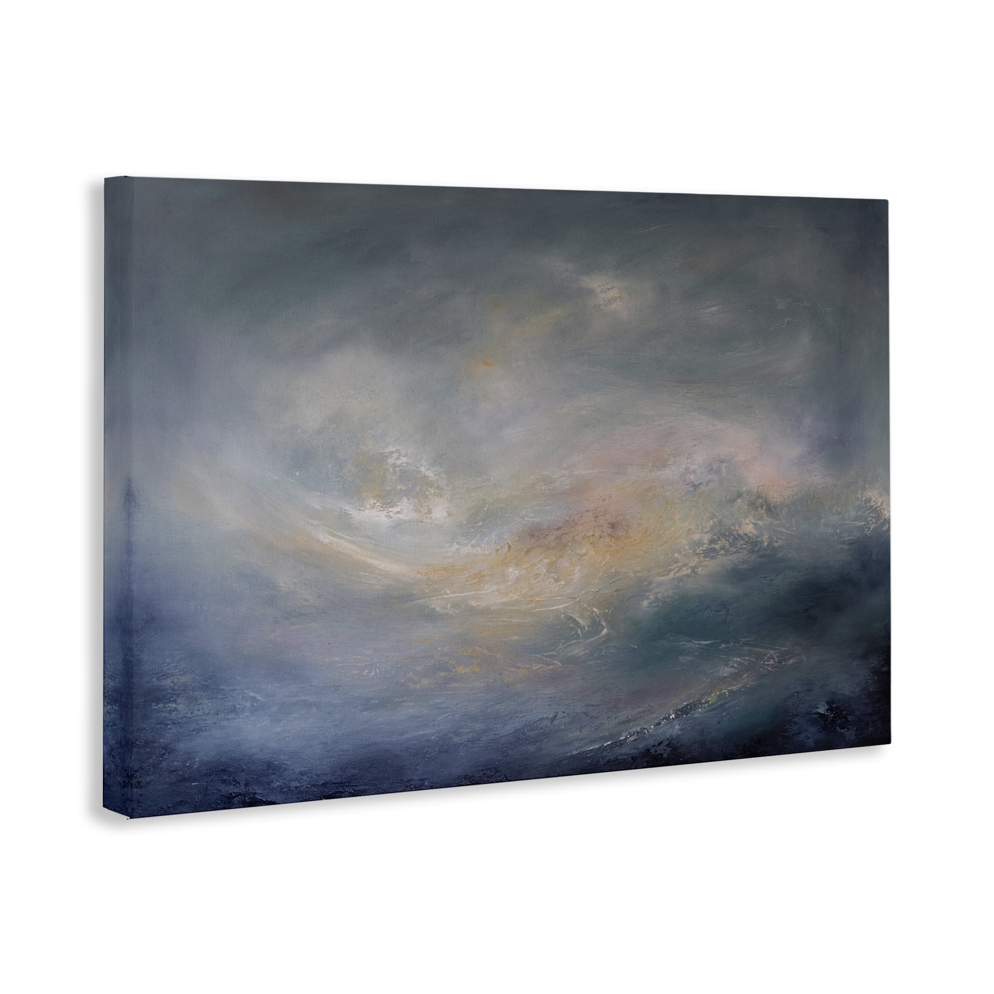 Stupell Industries Swirling Abstract Clouds Abstract Painting Wrapped Canvas Art Print Wall Art, 24 x 16