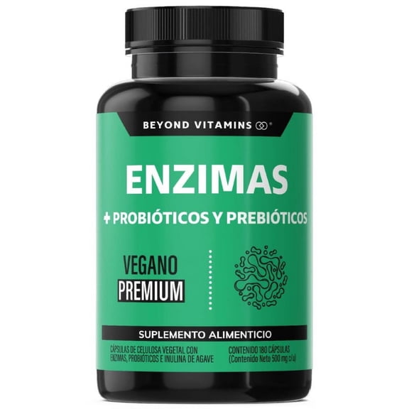 Suplemento Alimenticio Beyond Vitamins Enzimas Digestivas Probióticos 180 cápsulas