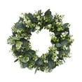 thumbnail image 3 of Flower Wreath Large Eucalyptus Patio Garden Green Spring Home Garland Ornaments, 3 of 6