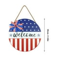 thumbnail image 3 of Chmadoxn Fourth of July Decorations Independence Day Wooden Hanging Crafts Home Holiday Decorations, Independence Day, 3 of 7