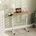 thumbnail image 2 of Portable Standing Desk with Adjustable Height - Rolling Laptop Table, 2 of 9