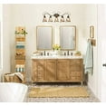 thumbnail image 5 of Vintage Rustic Vanity Lights Amber Glass Wall Sconces-5 Lights, 5 of 9