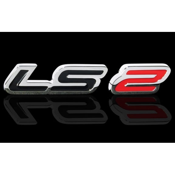 LS2 Billet Chrome Badge : Corvette 2005-2013 C6 & Z06 .5" tall