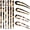 Dark Light Tortoise Shell, variant on Hair Sticks Hair Pins Set 6 count Acetate Tortoise Shell Hair Sticks + 4 count U-Shaped  Hair Pin Chopsticks for Women