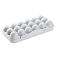 thumbnail image 1 of Caja dnedor huevos / 18 huevos para el de comida plegable del refrigerador del refrigerador Grey 18 Egg Sunnimix Soporte para huevos para refrigerador, 1 of 8