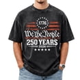 thumbnail image 2 of We the People 250 Anniversary USA Shirts for Men, 250 Year Birthday 1766-2026 Men Shirts, 4th of July Shirt Independent Day Mens Tops Black L, 2 of 5