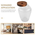 thumbnail image 2 of IFANLANDOR 1Pack Glass Jars With Wooden Lids For Home Organization Airtight And Transparent, 2 of 8