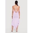 thumbnail image 3 of Women's Cowl Neck Asymmetrical Ruffle Hem Maxi Dress, 3 of 3