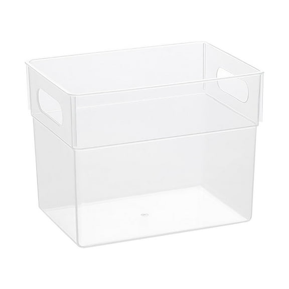 Tunhigl Versatile Transparent Desktop Drawer Organizer - Perfect for Markers, Stationery, Makeup & More | Portable Plastic Storage Box with Handle for Home, Office, Dorm Clear