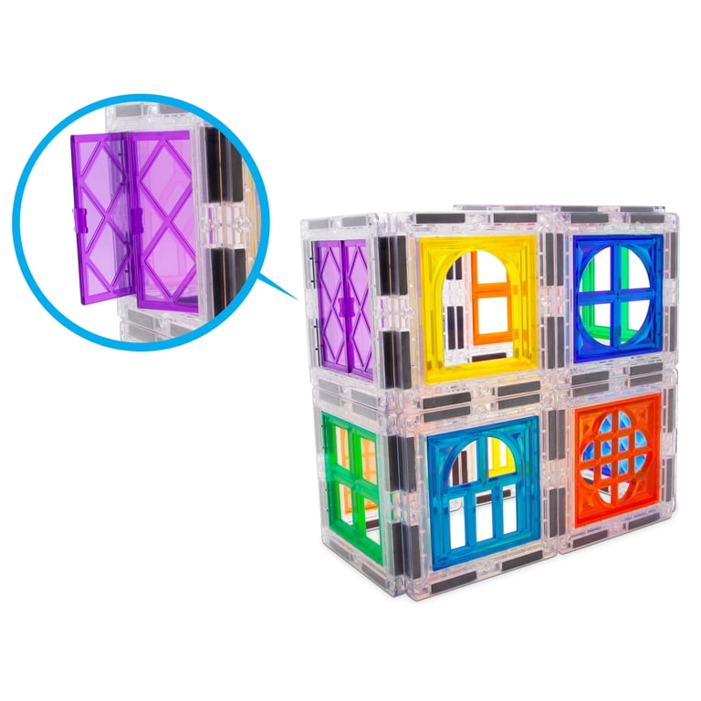 PICASSO TILES Magnetic Tiles Window & Door Set, 40 pcs, STEM