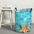 thumbnail image 6 of Fuzoiu Starfish And Seashell On The Beach 1 Print Circular Hamper,Laundry Basket with Handle,Collapsible Laundry,Dirty Clothes Storage Basket,for Bedroom Bathroom Dorm Living Room-Medium, 6 of 6