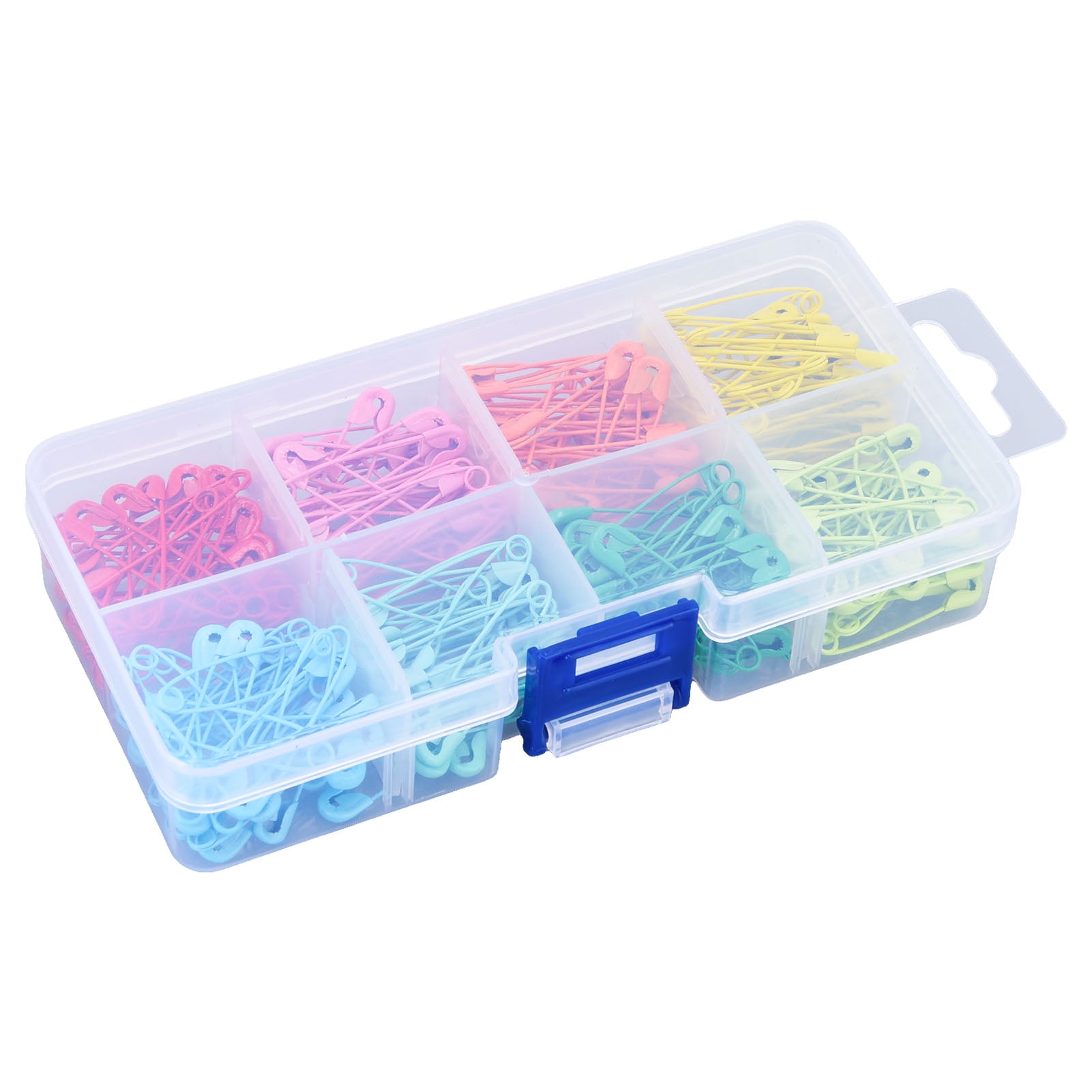 FAGINEY 240Pcs Colorful Safety Pins 32mm Stainless Steel Safety Pins