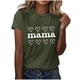 thumbnail image 2 of Tops Cortos para Mujeres Retro Impreso Cuello Redondo Manga Corta, Camiseta Casual para Uso Diario Y de Fiesta, 2 of 4