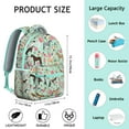 thumbnail image 6 of "Wild Horse Pattern Backpack - Spacious Water-Resistant School Bag for High School & University, Trendy Horse Lover's Backpack with Ergonomic Straps", 6 of 6