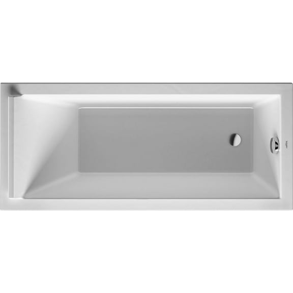 Duravit 700333-R Starck 63" Drop In Acrylic Soaking Tub - White