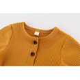 thumbnail image 4 of ZAV Solid Unisex Baby Boy Girl Rompers 2 Pack Long Sleeve Jumpsuits Infants Clothes Outfits, 4 of 8