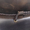 thumbnail image 2 of Authentic StellMan Cowboy Hat – Dark Brown Leather with Chin Strap & Braided Trim, 2 of 5
