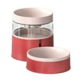 thumbnail image 1 of Greeniant Alimentador automático Universal para mascotas de gran capacidad, dispensador de alimentos con protección para el cuello, cuenco de agua, Suministros para gatos blanco rojo Greeniant PT004464-03, 1 of 6