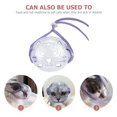 thumbnail image 4 of LOVEVER Muzzle Transparent pour Chat Accessoires pour Petit Chien Capuche Réglable Masque pour Visage de Chats et Chiens Collier Chiot Pp, 4 of 6