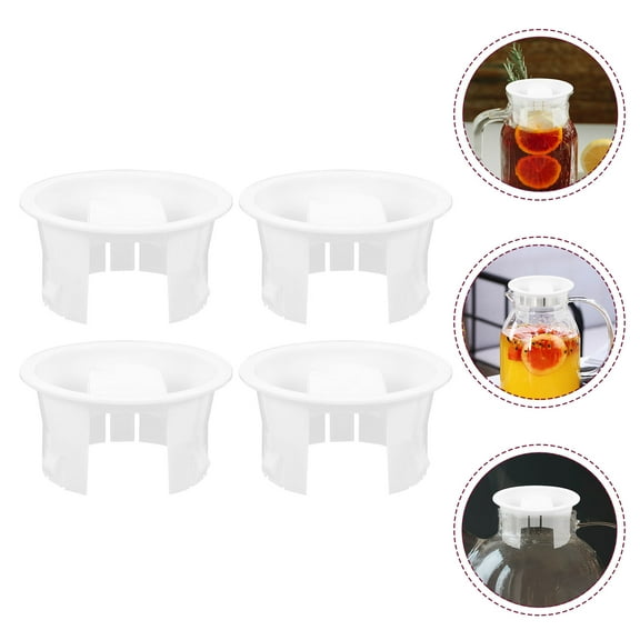 IFANLANDOR Carafe Lid White 4Pcs 3.03X3.03X1.57in