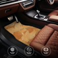 thumbnail image 6 of Crystal Fleece Car Floor Mats Set Of Four - Bottom Injection Molded For Easy Installation To Prevent Interior Contamination Suitable For Most Cars Sandybrown Marble_1, 6 of 7
