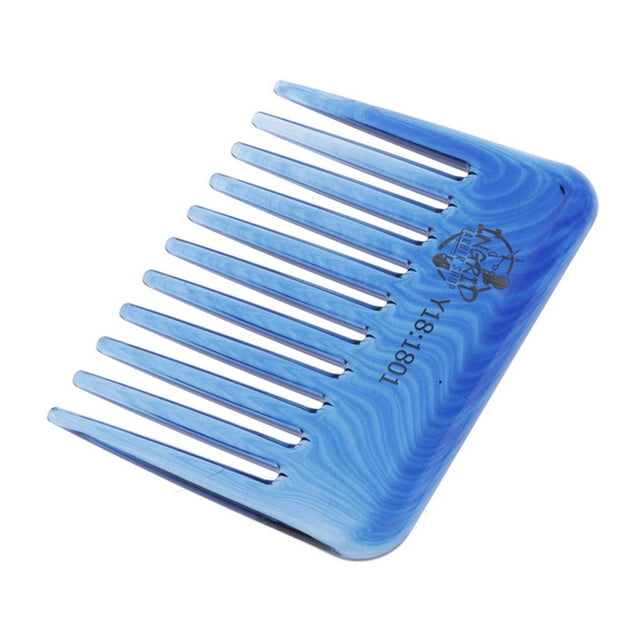 MERIGLARE 1 Piece Premium Plastic Modeling Pocket Comb With Round and Polished Smooth Comb Blue