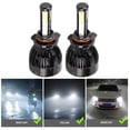 thumbnail image 4 of Led 2 uds 9012 COB LED ANGGREK faro 80W 6000K blanco faro de 4 lados con ventilador de refrigeración, 4 of 8