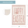 thumbnail image 5 of Happy Easter Rabbit House Flag Double Sided Pink White Stripes Easter Bunny Burlap&nbsp;Garden Flags Spring Rustic Farmhouse Yard Outdoor Decoration 28x40 Inch, 5 of 6