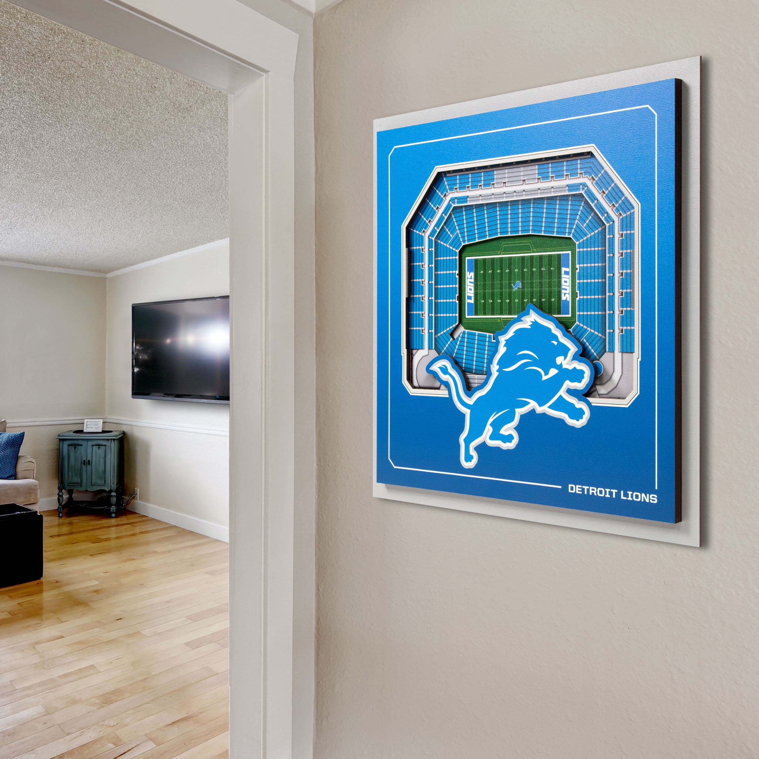 YouTheFan NFL Detroit Lions Stadium Series 3D Wall Art