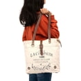 thumbnail image 5 of Rajeriya-La Couspaude Upcycled Canvas Hand Bag Upcycled Canvas & Cowhide Tote Bag Radiant Upcycled Canvas Leather Bag, 5 of 5