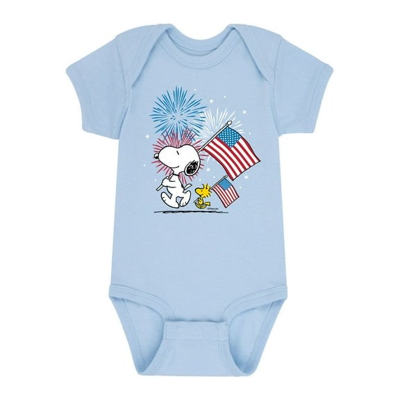 Peanuts - Snoopy Woodstock Flags - Infant One Piece