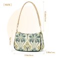 thumbnail image 3 of FORMRS Womens Shoulder Bag with Chain Strap Clutch Purse Cute Tote Handbag, Beige Floral Pattern, 3 of 7