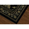 thumbnail image 2 of Dalyn Wembley Area Rug WB787 Black Rosettes Leaves 8' x 10' Rectangle, 2 of 4