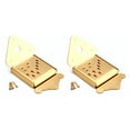 thumbnail image 4 of relayinert Mandolin Tailpiece Triangular Stringed Replacement Part with Screws Decorative Repair Guitar String Accessory 1 2Set, 4 of 6