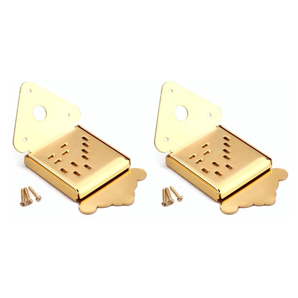 Yuarrent Mandolin Tailpiece Triangular Steel Stringed Coverplate Spare Part Decorative with Supply Replacement String Guitar uno 2piezas Yuarrent CBP194619