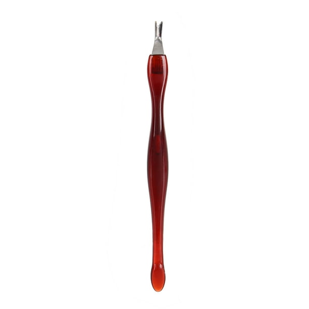 Removedor De Uñas, Puntas, Empujador, Pedicura, Cutícula, Removedor, Juego De Manicura, De Plástico, Rojo