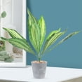 thumbnail image 4 of 2 PCS Planta de serpientes artificiales Falas Sansevieria Plantas en macetas artificiales para interiores al aire libre, 4 of 5