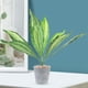 thumbnail image 4 of 2 PCS Planta de serpientes artificiales Falas Sansevieria Plantas en macetas artificiales para interiores al aire libre, 4 of 5