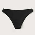 thumbnail image 4 of TOWED22 Women's Mid Rise Bikini Swim Pants Shorts Bottom Bathing Suit Swimwear(Black,XXL), 4 of 7