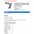 thumbnail image 2 of Front Right Lower Control Arm and Ball Joint Assembly - Compatible with 2017 - 2018 Toyota Yaris iA, 2 of 2