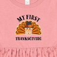thumbnail image 4 of Inktastic My First Thanksgiving Cute Turkey Pilgrim Hat Girls Baby Dress, 4 of 5